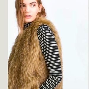 Zara Faux Fur Vest
